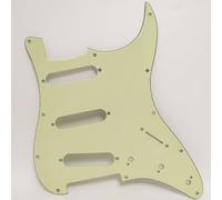 SSS Battipenna a 11 fori per chitarra elettrica ST piastra antigraffio verde vintage, compatibile con chitarre elettriche Stratocaster Parti di ricambio