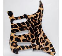 SSS Battipenna a 11 fori per chitarra elettrica Stratocaster 2D Leopard Print Scratch Plate, compatibile con Fender/Squier Strat chitarre elettriche parti di ricambio
