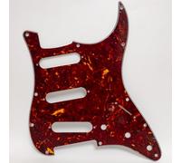 SSS Battipenna a 11 fori per chitarra elettrica Stratocaster Brown Tortoise Scratch Plate, compatibile con Fender/Squier Strat chitarre elettriche parti di ricambio