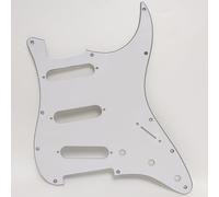 SSS Battipenna bianco a 11 fori per chitarra elettrica Stratocaster, compatibile con chitarre elettriche Fender/Squier Strat Parti di ricambio