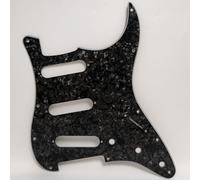 SSS Battipenna per chitarra a 11 fori, nero perlato, per chitarra elettrica Stratocaster, compatibile con chitarre elettriche Fender/Squier Strat Parti di ricambio