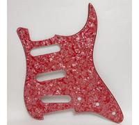 SSS Battipenna per chitarra a 11 fori, rosa rosso perla per chitarra elettrica ST, compatibile con chitarre elettriche Stratocaster, parti di ricambio