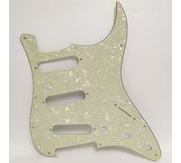 SSS Battipenna per chitarra a 11 fori, vintage, verde perlato, per chitarra elettrica Stratocaster, compatibile con chitarre elettriche Fender / Squier Strat