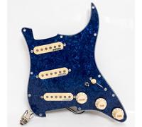 SSS - Battipenna precablato per chitarra Fender ST, compatibile con pickup Wilkinson SSS Alnico 5 single coil, kit di ricambio per chitarra elettrica Stratocaster USA/Messico (SN08)