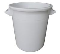 Sss Bidone Industriale Sovrapponibile Pehd, capacità 50 Lt, Colore Neutro
