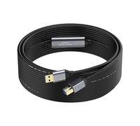 SSS·GRGB Cavo USB 3.0 per stampante, da USB A a USB B, 5 Gbps ad alta velocità, con 2 ripetitori di segnale e cavo di alimentazione USB per stampanti, scanner, docking station, dischi rigidi esterni e