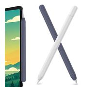 SSS·GRGB Custodia in silicone ultra sottile per matita Apple (USB-C) 2023, accessori per matita Apple, doppio tocco, fodero in silicone per matita (Bianco e Blu Notte, confezione da 2)