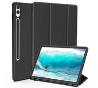 SSS·GRGB Custodia per Samsung Galaxy Tab S9+/ S9 FE Plus 5G 2023 da 12,4 pollici, custodia SM-X810/X816B/X818U con portapenne, custodia protettiva sottile per tablet, funzione di accensione e