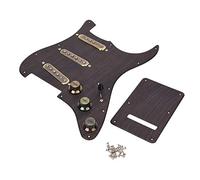 SSS Loaded Prewired Pickguard, Humer Pickups Set with Back Plate, Vin Wooden Pickguard for Electric Guitar, ALNICO 5 Pickup with 4.8 K, DIY Guitar Replacement