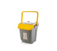 SSS Pattumiera ecology con sportello giallo lt. 25