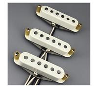 SSS Set Di Pickup Per Chitarra Alnico 5 A Carica Manuale Con Piastra Inferiore Grigia Pickups Set per Chitarra Elettrica (Color : 02)