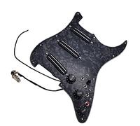 SSS Upgrade Prewired Pickguard Set Multifunzione Ad Alto Rendimento Mini Humbucker Pikups Adatto Per Chitarra For For ST Parti di ricambio per chitarre (Color : 03)