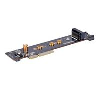 SilverStone Scheda adattatore SST-ECM28 - 1 slot NVMe + 1 slot M.2 SATA - PCIe x4 1U