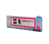 SSUMCUWR Cartucce di inchiostro CISS compatibile per le stampanti Eco Solvent funzionano con Mutoh Roland Mimaki Jv33 di inchiostro sfuso adatto per Jv33 JV5 JV3 TS3 Modelli non fori design(M)