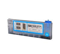 SSUMCUWR Cartucce di inchiostro CISS compatibile per le stampanti Eco Solvent funzionano con Mutoh Roland Mimaki Jv33 di inchiostro sfuso adatto per Jv33 JV5 JV3 TS3 Modelli non fori design(C)