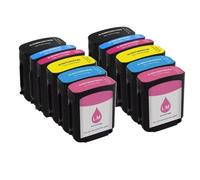 SSUMCUWR Cartuccia di inchiostro compatibile C5019A per 84 85 Works with DesignJet 30 70 90 90GP 130 130GP 130NR Stampanti(2 Sets (12PCS))