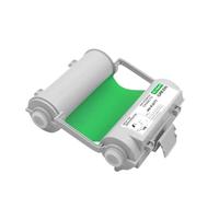SSUMCUWR Nastro a trasferimento termico SL R101T R103T compatibile con MAX CPM 100G3C CPM 100 CPM 100H4 CPM 100H5 100HG3C 100HIII Stampante per etichette Bepop(R107T No Chip Green)