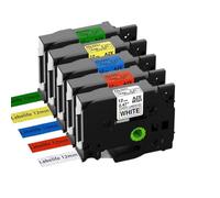 SSUMCUWR Nastro per etichette laser 5 pezzi 9-24mm 231L1 631L1 compatibile con PT D210 PT D600 PT D400 PT P710(5pcs Mixed Colors)