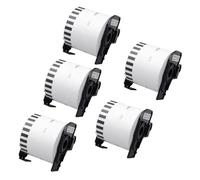 SSUMCUWR Rotolo di carta termica 1 Rotoli DK-2205 22205 62 mm x 30,48 m Lunghezza continua compatibile con QL-500 QL-500A QL-550 QL-560 QL-700 QL-570VM QL-800N QL-600TD(DK-22205 5 Rolls)