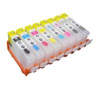 SSUMCUWR Set di cartucce d'inchiostro da 8 pezzi compatibili con Pro100 Pro-100 di tutti i giorni ricaricabili CISS CIS CLI-42 serie Afric1 con singolo chip