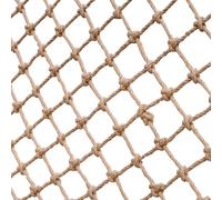SSWZHANG Rete Arrampicata Canapa Rete Intrecciata Corda Canapa Protettiva della Recinzione della Scala del Balcone Rete Decorativa in Corda di Canapa per Interni Ed Esterni(Size:1 * 7m(3 * 23ft))