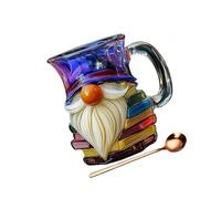 SSXOQX La tazza assomiglia a un mug di nonno, una tazza da caffè artigianale unica con cucchiaio. È in resina e funziona come decorazione per scrivania.