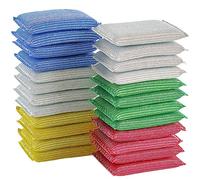 SSyang 20Pcs Spugne per Pulizia Della Cucina,Spugna da Cucina in Cellulosa Spugna Detergente Antigraffio Spugnette Cucina Colorate,per Auto Cucina Bagno e Pulizia dei Vetri(Colore Misto)