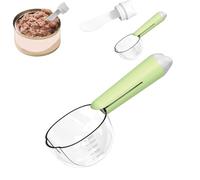 SSyang Cucchiaio Dosatore Per Cibo Per Cani, Cucchiaio Per Cibo Per Animali Domestici 1 Articolo, Con Scala 250 ml, Cucchiaio Per Cibo Umido Per Gatti, Per Cani,Gatti,Riso,Farina,Semi di Soia(Verde)