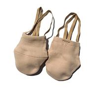 SSZYace Calzini a mezza punta, in cotone lavorato a maglia, scarpette da balletto per gare di ginnastica ritmica, donne/bambini/bambini, Nube, Large