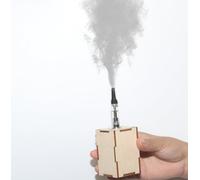 SSZZMM33 Mini macchina per nebbia per feste all'aperto a distanza portatile leggera per fumo piccola macchina per DJ palco indoor (regalo in legno), ML-FMOFOG1