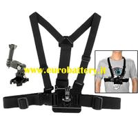 ST-25 Cinghia elastica regolabile Junior da petto + snodo GOPRO HERO 1 2 3 3+