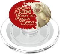 St Agnes di Roma Saint Citazioni Angeli Vintage Catholic PopSockets PopGrip per MagSafe