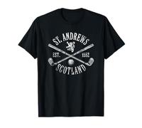 St. Andrews Scotland Crossed EST. 1552 Club Distressed Maglietta