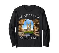 St Andrews Scotland Outer Hebrides Souvenir Donne Bambini Uomini Maglia a Manica