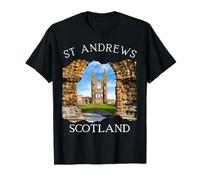 St Andrews Scotland Outer Hebrides Souvenir Donne Bambini Uomini Maglietta