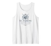 St. Andrews, Scozia, Dove è Nato Il Golf, 1552 Navy Print Canotta