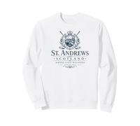 St. Andrews, Scozia, Dove è Nato Il Golf, 1552 Navy Print Felpa