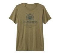 St. Andrews, Scozia, Dove è Nato Il Golf, 1552 Navy Print Maglietta Premium