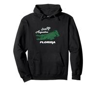 St. Augustine Florida Iconic Alligator Tropical Vacation Felpa con Cappuccio
