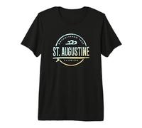 St. Augustine Florida - Saint Augustine FL Vintage Surf Maglietta Premium