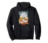 St. Augustine Palm Trees Tavola da Surf Florida Vacanza Retro Felpa con Cappuccio