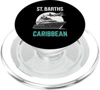 St. Barths Caraibi yacht e aereo privato Silhouette PopSockets PopGrip per MagSafe