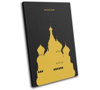 St Basil's Cathedral Moscow Landmarks SINGLE TELA parete arte foto stampa