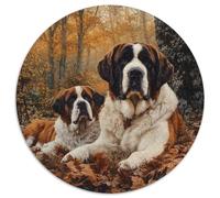 St. Bernard 1000 Piece Jigsaw Puzzle For Adults Family Challenge Toys Stress Relief Puzzle Exercise The Memory of The Brain For Adults Gifts 1000pcs (67.5x67.5cm)