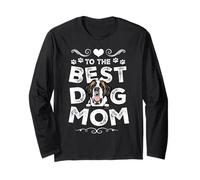 St Bernard Best Dog Mom Dogs Lovers Funny Mothers Day Maglia a Manica