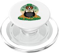 St. Bernard St Patricks Day Leprechaun Shamrock PopSockets PopGrip per MagSafe