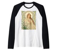 St Brigida E Bucaneve Un Calma Contemplativa Maglia con Maniche Raglan