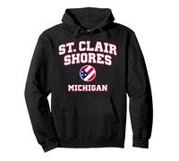 St. Clair Shores Michigan (Mi) Felpa con Cappuccio