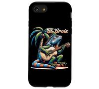 St. Croix Iguana suonare la chitarra sotto una palma Custodia per iPhone SE (2020) / 7 / 8