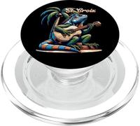 St. Croix Iguana suonare la chitarra sotto una palma PopSockets PopGrip per MagSafe